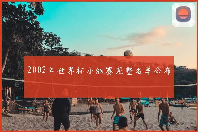 2002年世界杯小组赛完整名单公布